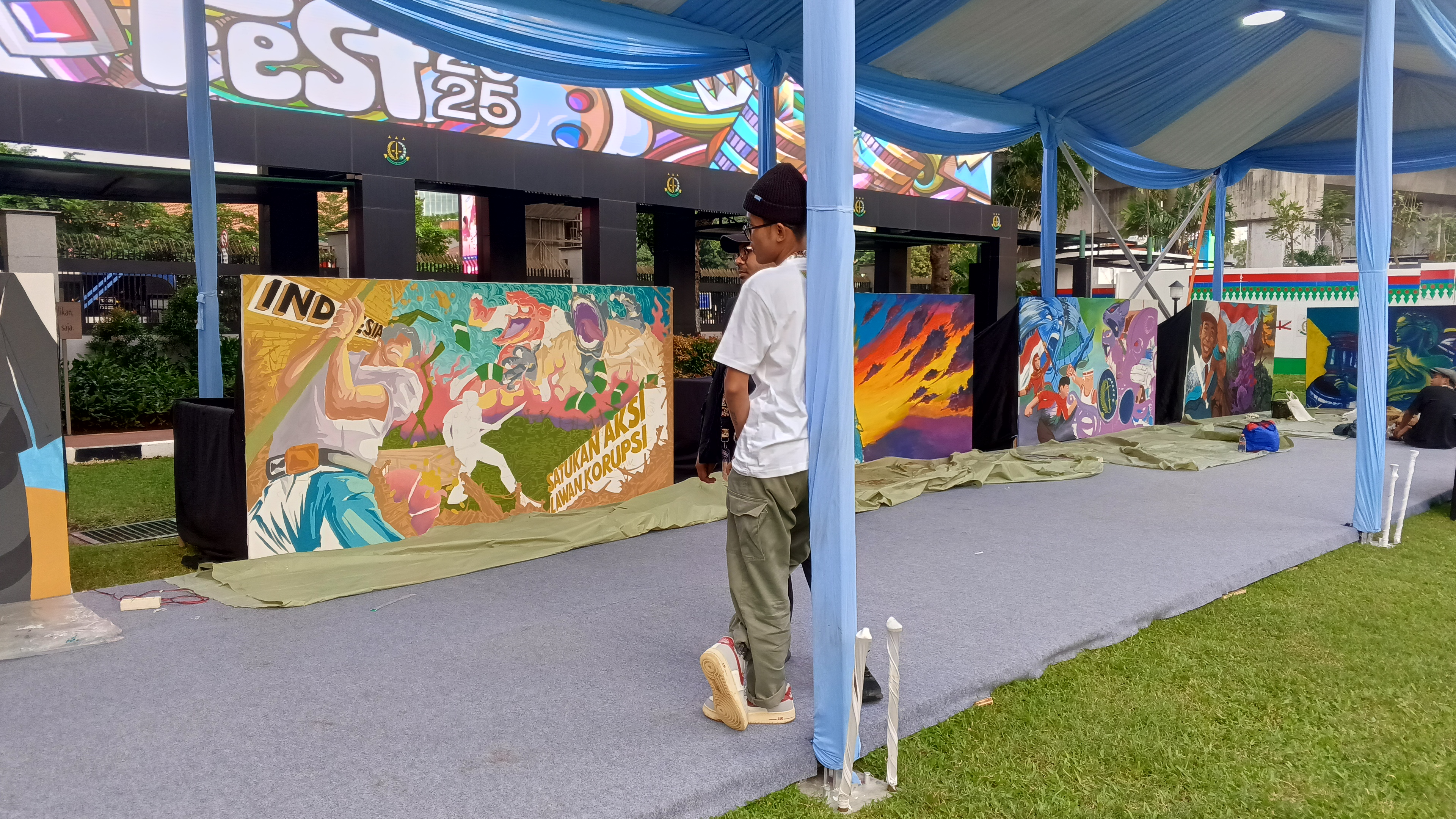 Proses Artworking Mural